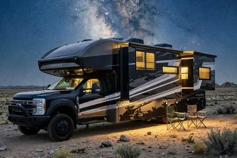 C25 2026 Entegra Accolade XT 32U — Luxury 4x4 Super C Diesel · King Bed · Starlink · Sleeps 8