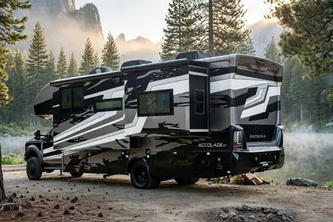 C25 2026 Entegra Accolade XT 32U — Luxury 4x4 Super C Diesel · King Bed · Starlink · Sleeps 8