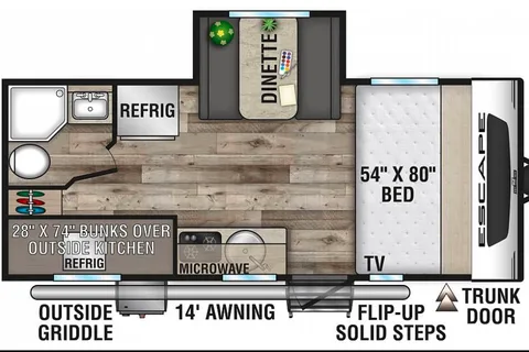 Jeff's  2022 KZ Escape 191BHK 
