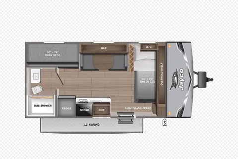 MAK RV Rentals Jayco Jay Flight six 175 bhw Baja edition Travel Trailer