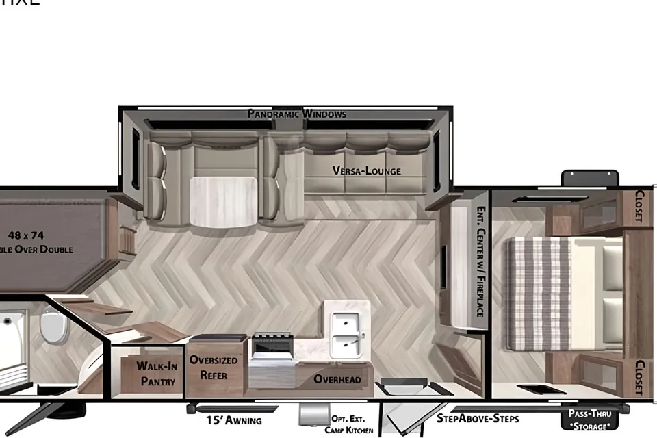 Trailer&Chill Forest River wildwood X-Lite 263BHXL Travel Trailer