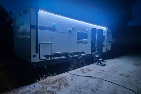 Reyes's Forest River Surveyor legend Travel Trailer