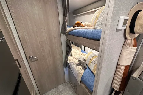 Modern, Light, and Spacious: 2021 Geo Pro Travel Trailer with Slide & Bunks