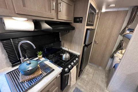 Modern, Light, and Spacious: 2021 Geo Pro Travel Trailer with Slide & Bunks