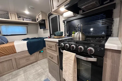 Modern, Light, and Spacious: 2021 Geo Pro Travel Trailer with Slide & Bunks