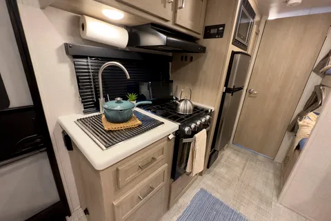 Modern, Light, and Spacious: 2021 Geo Pro Travel Trailer with Slide & Bunks