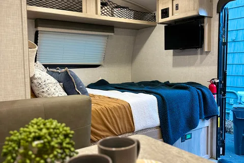 Modern, Light, and Spacious: 2021 Geo Pro Travel Trailer with Slide & Bunks