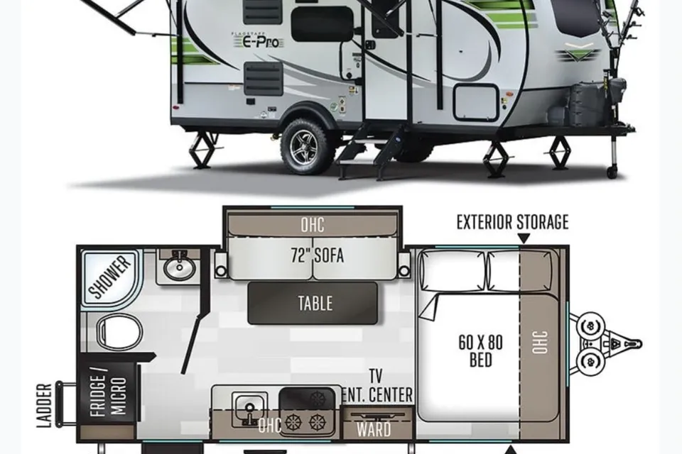 Josee's Flagstaff E-Pro 19FBS Travel Trailer