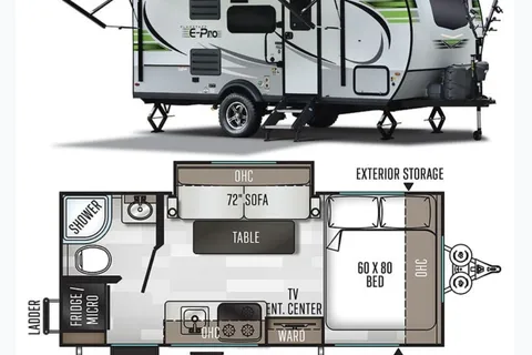 Josee's Flagstaff E-Pro 19FBS Travel Trailer