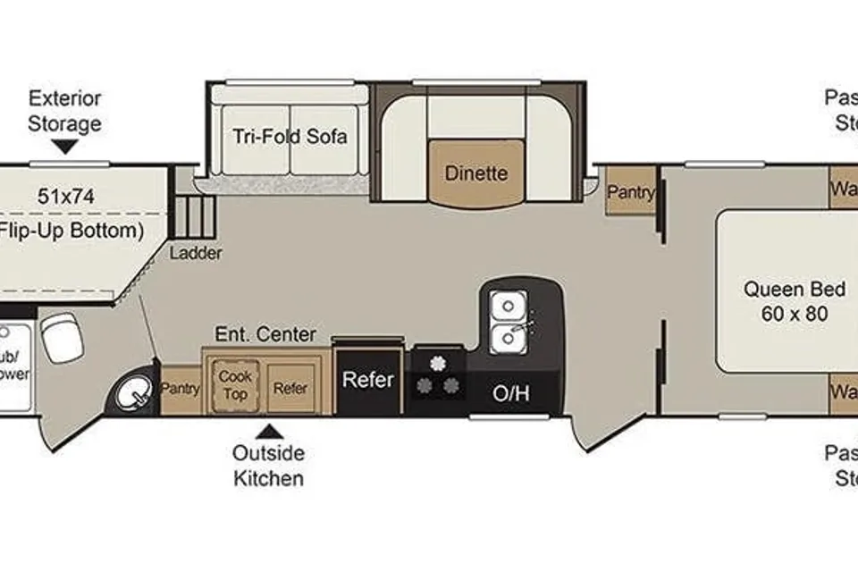 Volstad Keystone Passport Elite 29 DB Travel Trailer