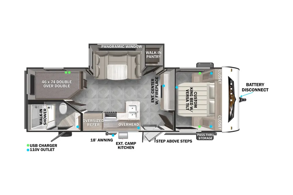 2024 Wildwood Bunkhouse – Sleeps 6, Starlink, Solar, Pets OK