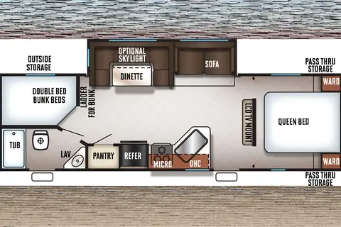 Cheerful 2018 Cherokee M-274DBH Travel Trailer
