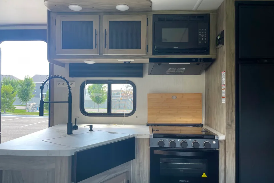 Travis's Forest River Cherokee Alpha Wolf Travel Trailer