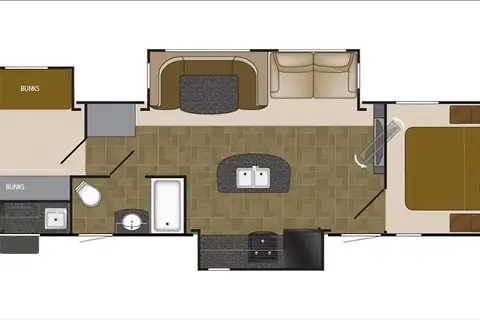 MelBels Heartland North Trail 33BKSS Travel Trailer