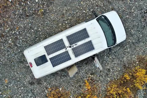 Heated! XL Bed (6ft 8" long) Solar-Powered Cozy Modern Cabin on Wheels!