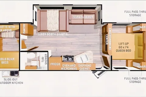RADIANCE Travel Trailer / Sleep 9 / Bunk Beds