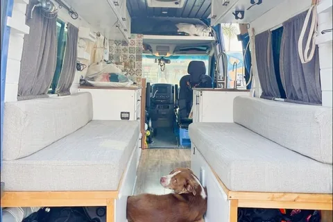 Murph the Smurf: PET FRIENDLY - Mercedes Sprinter Conversion