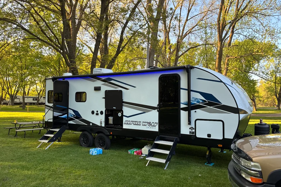 Arika’s travel trailer