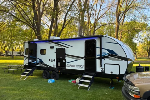 Arika’s travel trailer