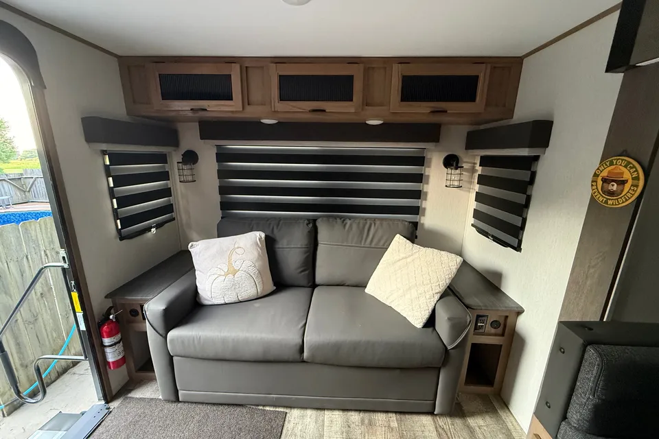 Arika’s travel trailer