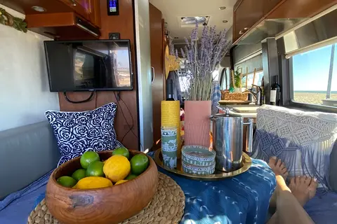 Luxury Class B Camper Van Glamping | King Bed, Bathroom, Generator