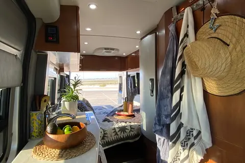 Luxury Class B Camper Van Glamping | King Bed, Bathroom, Generator