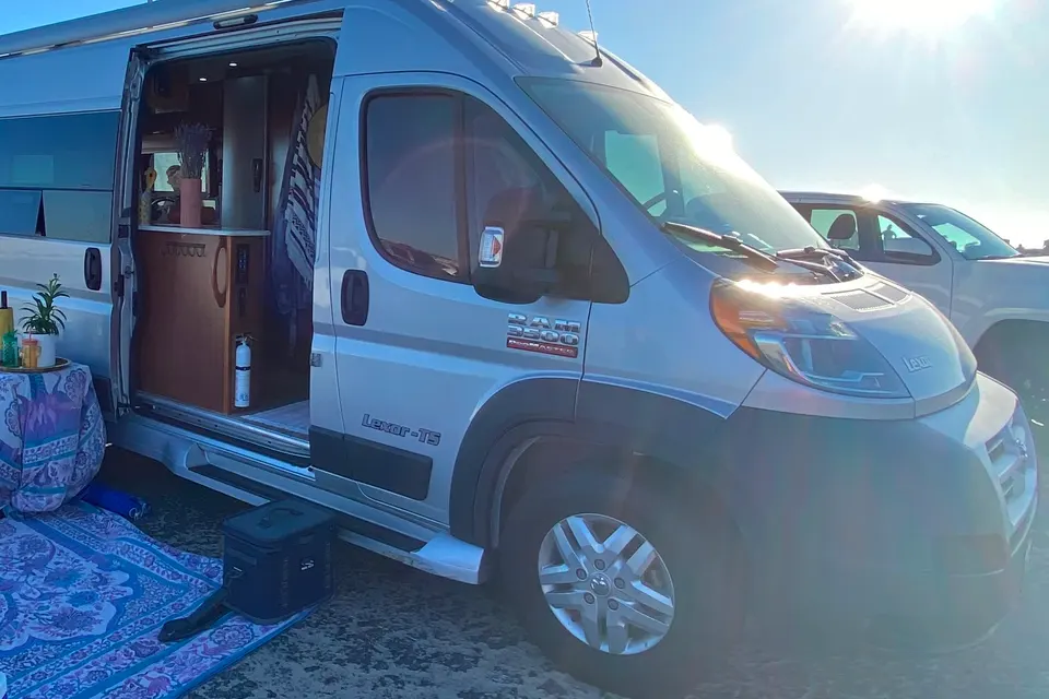 Luxury Class B Camper Van Glamping | King Bed, Bathroom, Generator