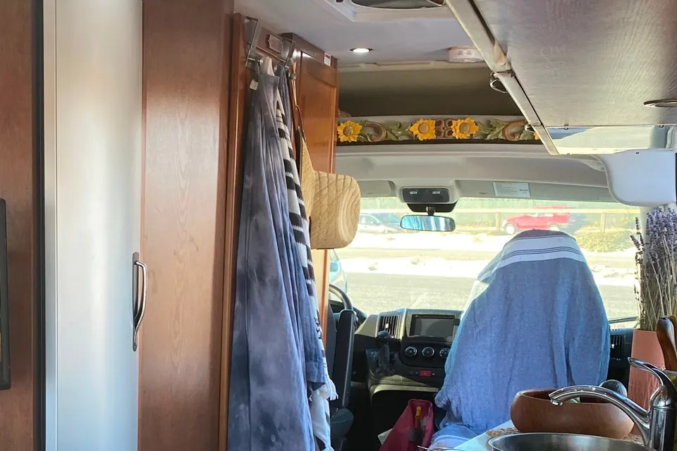 Luxury Class B Camper Van Glamping | King Bed, Bathroom, Generator