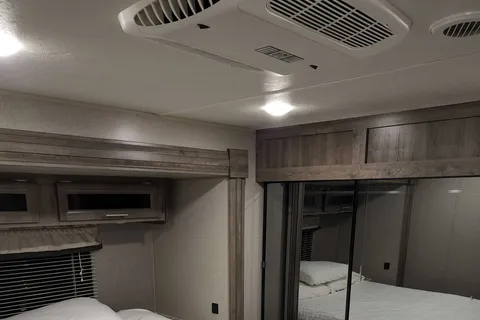 34 foot 3 slide out 2020 forest river 34bhts travel trailer