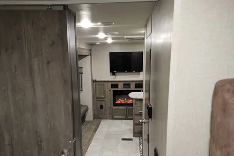 34 foot 3 slide out 2020 forest river 34bhts travel trailer