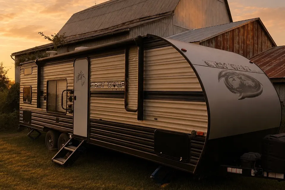 The Grey Escape Travel Trailer