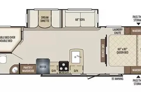 B&M’s Family Friendly Double Bunk House Travel Trailer