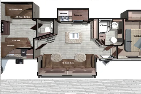 Bunkhouse!Sleeps 10, Spacious,Pet Friendly,Island