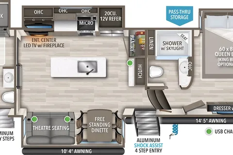Scott's Solitude S-Class 3740BH Fifth Wheel