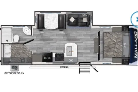 32 Ft Travel Trailer from Heartland King size bed! Sleeps 8-10