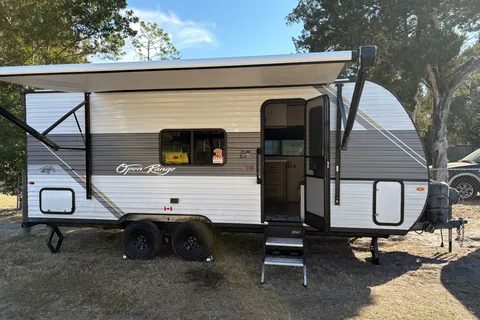 Dave’s Highland Ridge RV 20MB open range travel trailer
