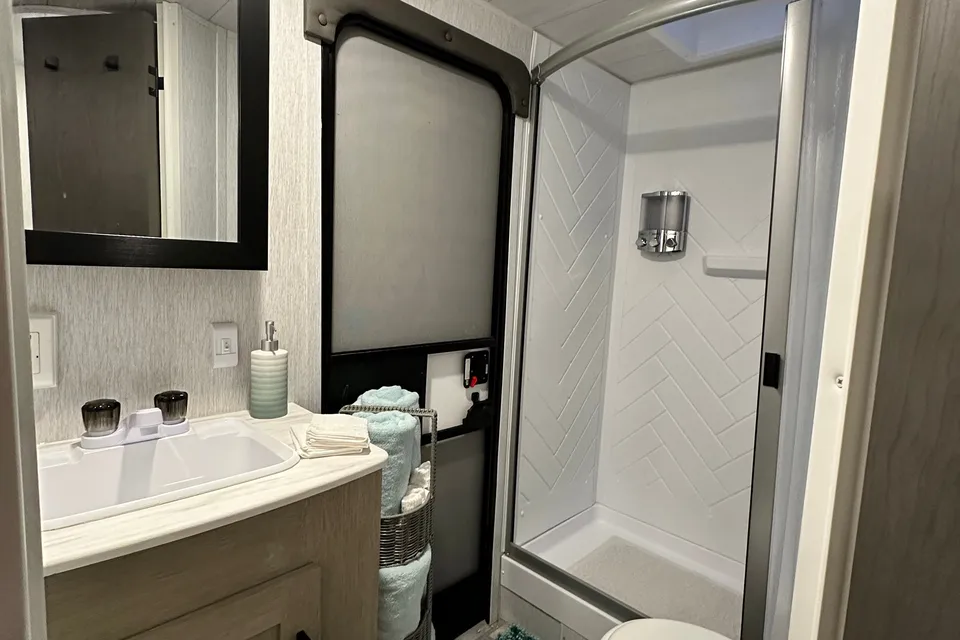 MEET BIGGIE OUR LARGE LUX RV, ASK ABOUT OUR ADDONS