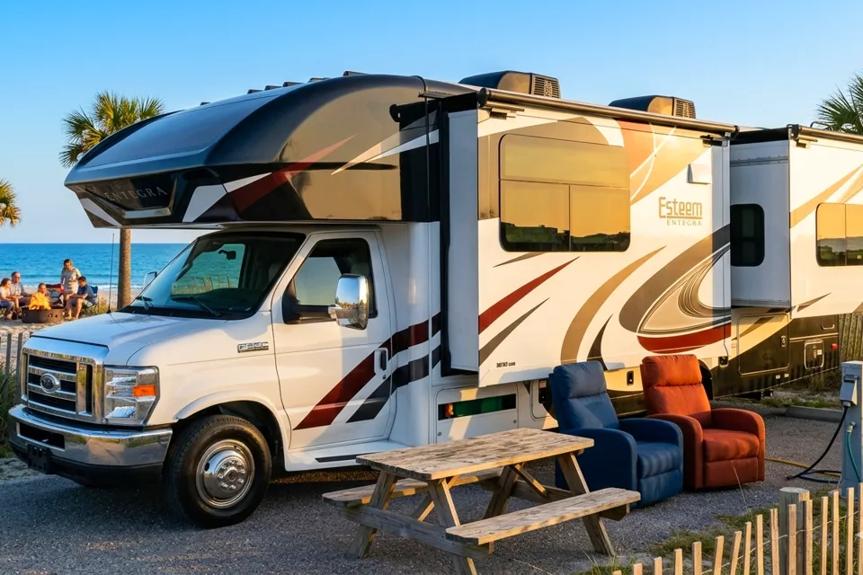 C19 *NEW* Entegra SLEEPS 8 - STARLINK WiFi Equipped -MASTER BEDROOM