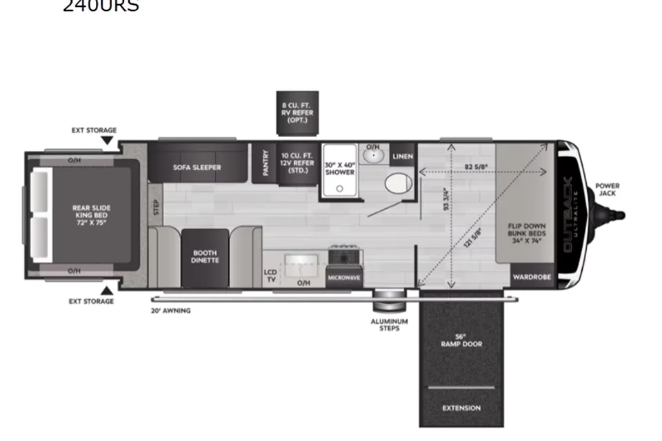 Jim's Keystone Outback 240URS Travel Trailer/Toy Hauler