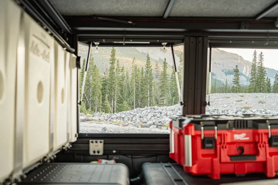 Raptor Rooftop Rentals's Tundra with Alu Cab Canopy Camper