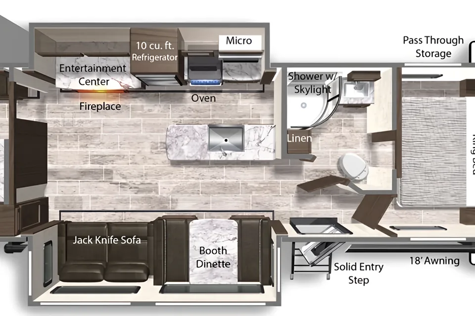 The 4G's Dutchmen Kodiak Ultimate Travel Trailer