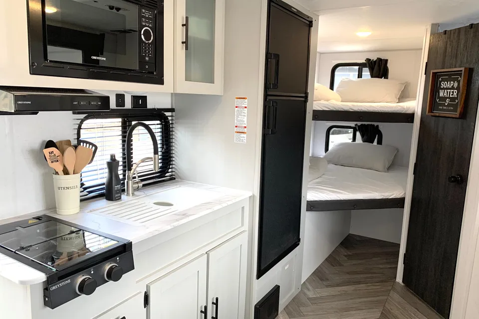 Mindful Escapes Forest River Wildwood Travel Trailer