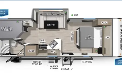 Aaron's Forest River Grey Wolf Travel Trailer