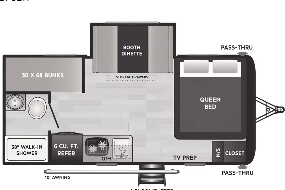Little sunshine RV Rentals Hideout 176BH