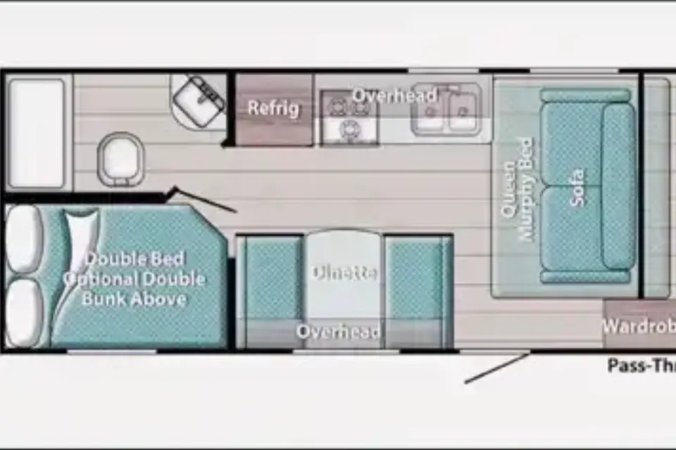 Bunkhaus-Boden Travel Trailer Gulf Stream 2022 Ameri-lite 197BH(Easy to Tow/Family Bunkhouse)
