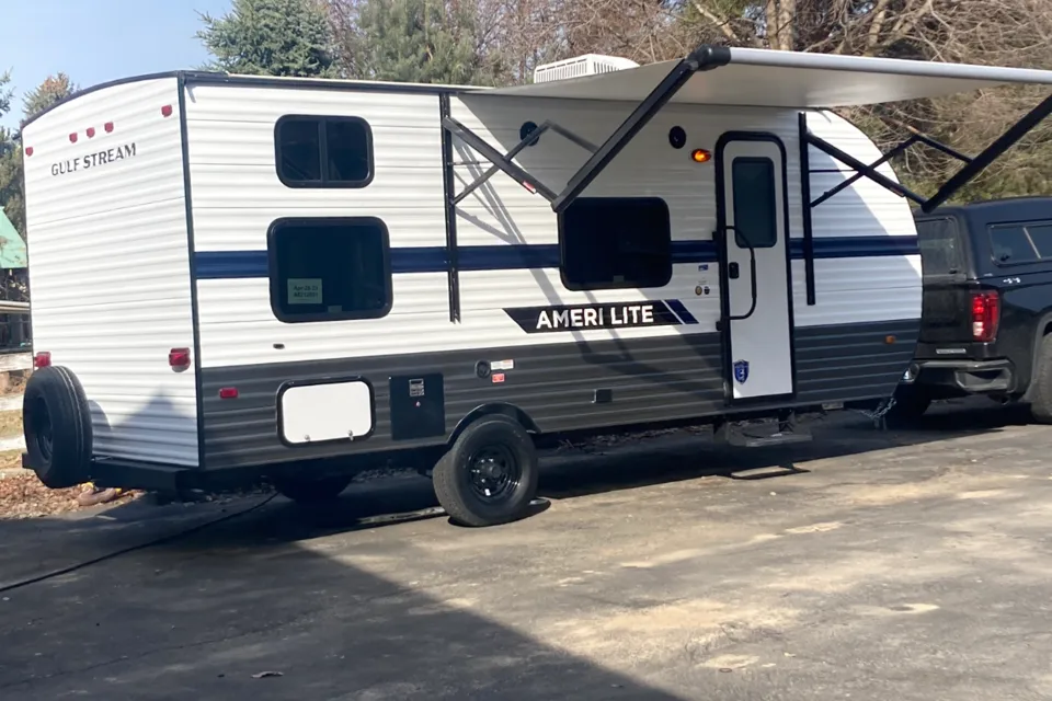 Bunkhaus-Boden Travel Trailer Gulf Stream 2022 Ameri-lite 197BH(Easy to Tow/Family Bunkhouse)