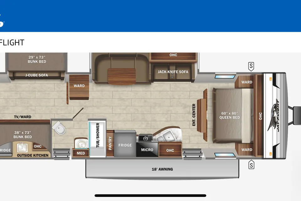 UPGRADED BEDS! Jayco Jayflight 32BHDS Travel Trailer Full 2024 Remodel