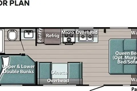 Family Fun 25' Bunkhouse | Sleeps 6-8 | Under 4000lbs