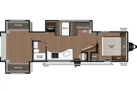 2026 Airelume 315–Spacious Family Bunkhouse Camper