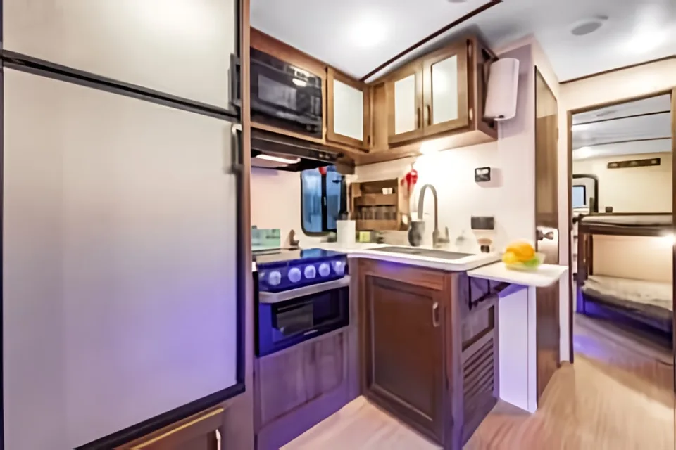 Unique Bunk Room with Quad Double-Bunks